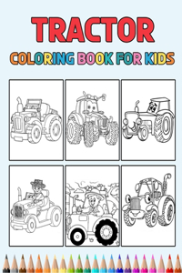 Tractor Coloring Book for Kids