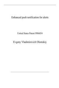 Enhanced push notification for alerts