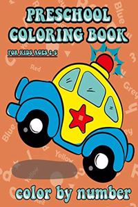 Preschool coloring book for kids ages 2-5