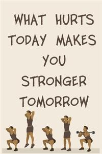 What Hurts Today Makes You Stronger Tomorrow