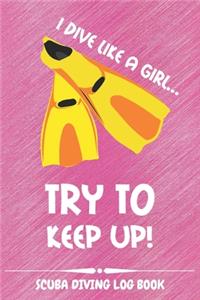 Scuba Diving Log Book for Women - Yellow Cover