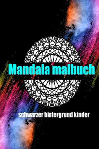 mandala malbuch schwarzer hintergrund kinder