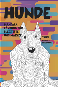 Mandala Färbung für Bleistifte und Marker - Mandala Stressabbau - Tiere - Hunde
