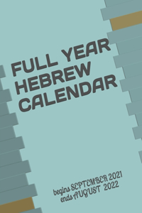 Full Year Hebrew Calendar