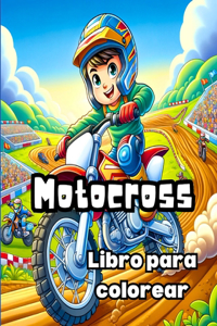 Libro para colorear de Motocross