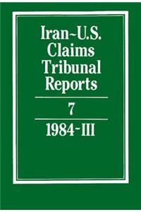 Iran-U.S. Claims Tribunal Reports: Volume 7