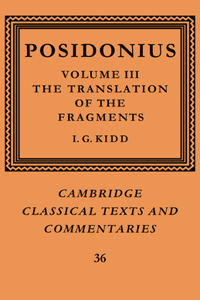 Posidonius: Volume 3, the Translation of the Fragments