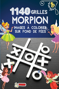 1140 grilles Morpion Images à colorier sur fond de fées