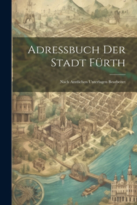 Adressbuch Der Stadt Fürth