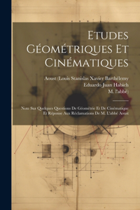 Etudes Géométriques Et Cinématiques