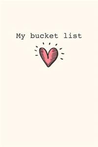 My Bucket List