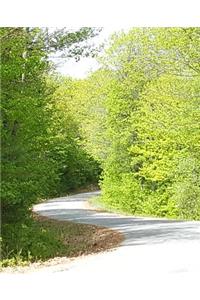 School Composition Book Springtime Country Road Sunlight Shadows