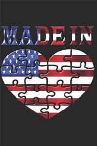 American Flag Notebook