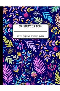 Composition Book Cursive Writing Paper