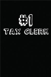 #1 Tax Clerk: Blank Lined Composition Notebook Journals to Write in