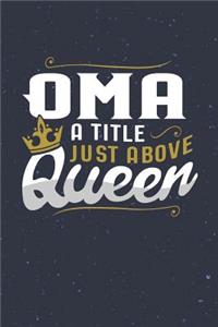 Oma a Title Just Above Queen