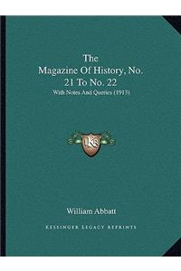 The Magazine Of History, No. 21 To No. 22