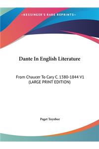 Dante In English Literature