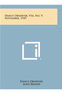 Dance Observer, V16, No. 9, November, 1949