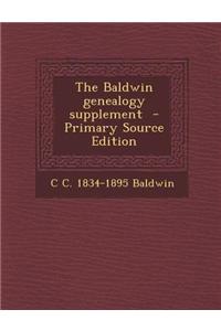 The Baldwin Genealogy Supplement