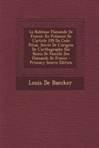 La Noblesse Flamande de France