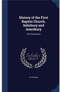 History of the First Baptist Church, Salisbury and Amesbury
