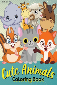 Cute Animals Coloring Book