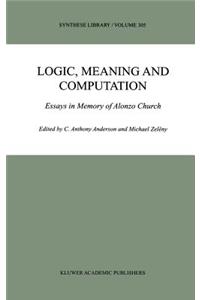 Logic, Meaning and Computation