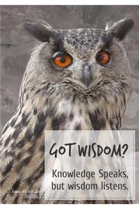 Got Wisdom? - A Journal