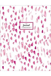 Lined Journal - Watercolor: Pink, Large (Wide Ruled Notebooks)