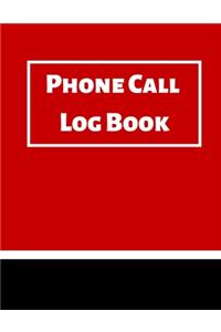 Phone Call Log Book