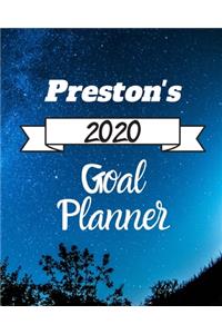 Preston's 2020 Goal Planner