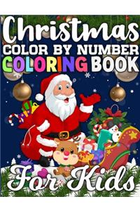 Christmas Color By Number Coloring Book for Kids