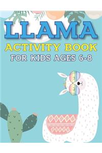 Llama Activity Book for Kids Ages 6-8