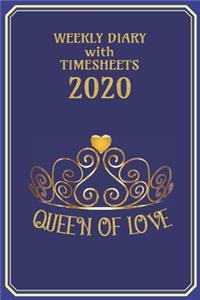 Weekly Diary with TimeSheets 2020