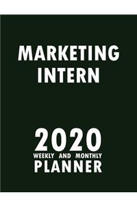 Marketing Intern 2020 Weekly and Monthly Planner