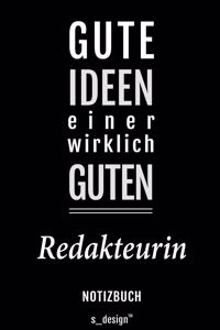 Notizbuch für Redakteure / Redakteur / Redakteurin