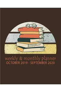 Weekly & Monthly Planner October 2019 - September 2020