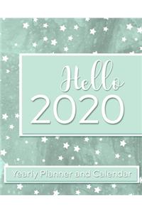Hello 2020 Yearly Planner and Calendar