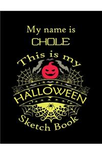 My name is CHOLE This is my HALLOWEEN Sketch Book