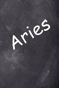 2020 Weekly Planner Aries Zodiac Horoscope Chalkboard 134 Pages