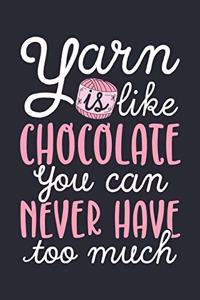 Yarn Is Like Chocolate You Can Never Have Too Much