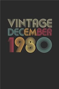 Vintage December 1980