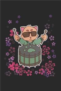 Percussion Music Cat Notebook
