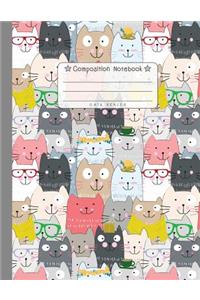 Composition Notebook - Cats Series