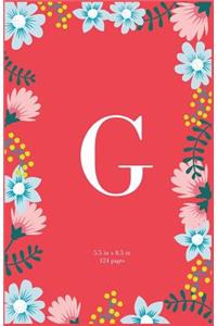 Monogram Letter G Journal