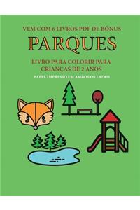 Livro para colorir para crianças de 2 anos (Parques)