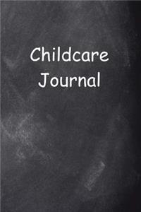 Childcare Journal Chalkboard Design