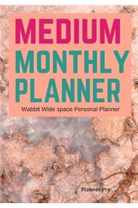 Wabbit Medium Monthly Planner