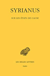 Syrianus, Sur Les Etats de Cause